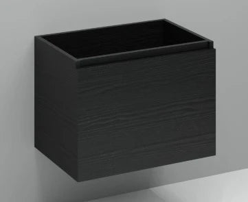 Procasa Kivu sous-meuble avec 1 tiroir sans poignées 700 x 475 x 520 mm - raven oak