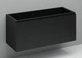 Procasa Kivu sous-meuble avec 1 tiroir sans poignées 1200 x 475 x 520 mm - raven oak