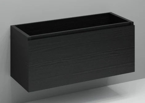 Procasa Kivu sous-meuble avec 1 tiroir sans poignées 1200 x 475 x 520 mm - raven oak