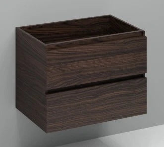 Procasa Kivu sous-meuble avec 2 tiroirs sans poignées 700 x 475 x 520 mm - lungo - découpe centrale