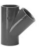 TE 50 X 50 X 50 pvc pn10 pression - 45degr