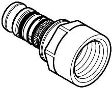 Geberit Mepla raccord de transition MF 20 x 1/2 F
