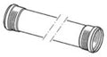 Geberit Silent-PP tuyau avec 2 manchons (longueur 150cm) 50 x 2,0 mm - prix par longueur