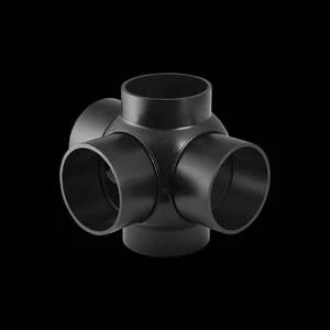 Geberit PE raccord spérique 88° - 90° 75 x 75 x 75 x 75 x 75 mm