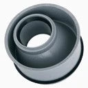 Airfit PP réduction excentrique MF 110 x 75 mm