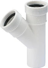Wavin Wafix PP blanc té 45° MFF 40 x 40 x 40 mm