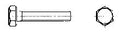 PGB boulon M16 x 50 mm - avec filetage total - noir