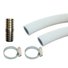 DBJ Flexible 1500 - mm 3/4 gris caoutchouc pour écoulement p/ machine à laver