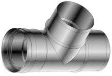 Roccheggiani SPG 316L inox simple paroi té 90° mmF 130 x 130 x 130 mm (joint Viton)
