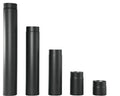 STD BLK tuyau chemine 150 x 2 mm (longueur 1m) - noir - prix par pièce