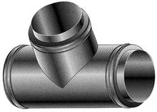Roccheggiani DP25 inox double paroi té 90° mmF 130 x 130 x 130 mm (130/180)