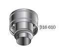 Roccheggiani DP25 inox double paroi chapeau de tirage 80 mm (80/130)