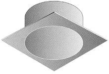 Roccheggiani SP - DP25 alu plaque pour toit plat 230 mm - convient pour DP25 180 mm (180/230)