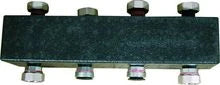 Meibes Meiflow S collecteur fermé 4/4 - 2 + 1 circuits de chauffage - noir