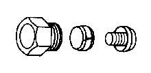 RACCORD A COMPRESSION DANFOSS 14 X 2 avec ecrou pour tube per pour vanne thermostatique