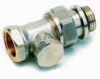 Comap 2429 raccord de radiateur3/4 modèle droit nickelé et réglable (verrouillable)