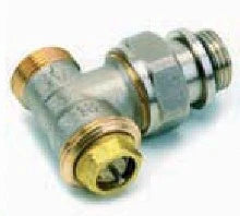 Comap 808E robinet radiateur 1/2 X M22 équerre thermostat-racc.conique nickelée-auto-étanche