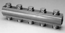 Begetube laiton collecteur sans trou de purge avec robinets prémontés 4/4 - 2 x M24