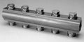 Begetube laiton collecteur sans trou de purge avec robinets prémontés 4/4 - 7 x M24