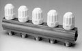 Begetube laiton collecteur avec robinets thermostatiques sans trou de purge 4/4 - 6 x M24