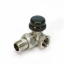 Begetube robinet radiateur thermostatisable double-équerre droite 1/2 x 1/2 - valeurs Kv réglables