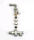 Begetube ensemble 3 voies thermostatisable 100% raccordement sol avec insert droit avec coude 1/2 x M24