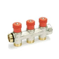 Begetube WP collecteur nickelé avec vannes de réglage avec manette rouge 3/4 - 4 x M24