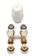 Begetube set radiateur de raccordement 3 avec bloc H pour raccordement sol