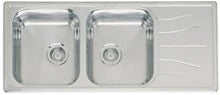 EVIER A ENCASTRER REGINOX DIPLOMAT 1160MM - 500MM o inox 30 2 cuves + egouttoir reversible  excl siphon