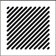 Renson système C+ Evo plaque de finition 80 mm - 130 x 130 mm - Diagonal