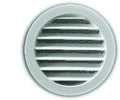Renson 434R grille à encastrer ronde 125 mm - RAL 9006 aluminium - épaisseur 19 mm