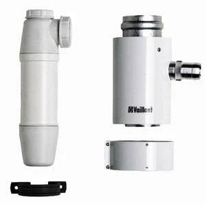 Vaillant RGA concentrique Alu/acier évacuation condensation 60/100 mm - avec siphon