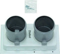 ADAPTATEUR DE GAZ DE FUMEE VAILLANT CLV 80X125 X 80X80 aluminium pour ecomax exclusiv