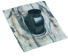 Vaillant RGA bavette en plomb 25-50° pour passage toiture 60/100 - 80/125
