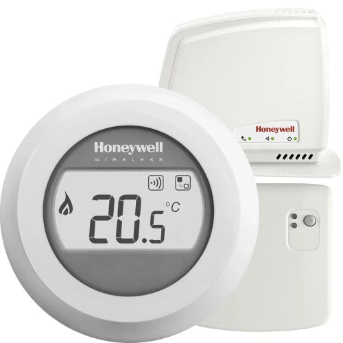 Honeywell Round Connect thermostat à horloge sans fil - blanc - on/off avec pile - gateway