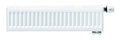 Stelrad Novello Plinth radiateur plint H200xT22xB2000 - 1302 Watt (EN442 75/65/20) - Ral 9016 Blanc signalisation