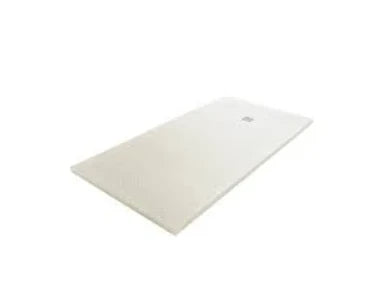 Fiora Silex receveur de douche 1800 x 1000 x 30 mm - texture pizarra blanc pur - écoulement excentrique