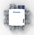 Renson ventilation système C+® EVO III healthbox® 3.0 + Smartzone pour projets (incl. 2 clapets pour chambres à coucher)