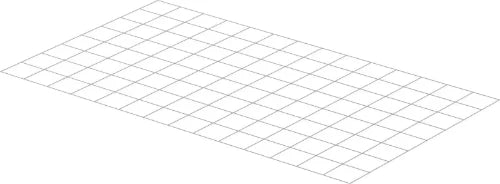 Uponor Classic treillis 10 cm (pièce 2,52m²) 2100 x 1200 x 3 mm - prix par m² - vendu par pièce