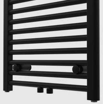 Procasa Initium radiateur sèche-serviettes 1763 x 585 mm - 934 Watt (EN442 75/65/20) - connexion universele (G/D & central) - noir mat