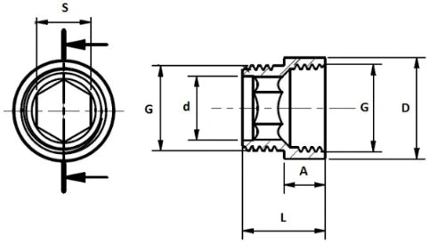 ProOne Brassline laiton allonge MF 1/2 x 100 mm (sachet 5pcs) - prix par pièce - uniquement pour l'eau