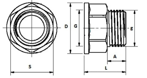 ProOne Brassline laiton mamelon MF 5/4 x 5/4 (sachet 5pcs) - prix par pièce - uniquement pour l'eau