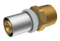 RIIFO Multi raccord à sertir en laiton manchon mâle filetage cylindrique MF 16 x G3/8 M