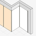 Huppe Wb EasyStyle Revêtement mural 2550 x 1500 mm - Blanc mat