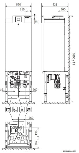 Bosch GC7700iW 20/30 C 23 Chaudière murale à gaz à condensation combi (gaz naturel) 20 kW - blanc - Label ERP CV : A - Label ERP sanitaire : A
