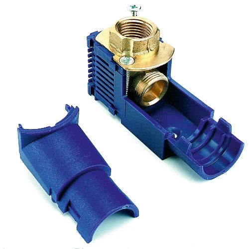 Comap 9840 boitier de cloison simple 90° MF 1/2 x M22