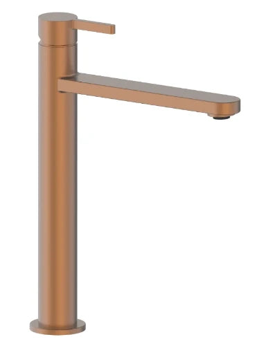 Procasa Vivo mitigeur de lavabo sans vidage - bec droit - démarrage à froid - Brushed Copper PVD - cuivre brossé PVD