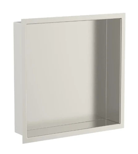 Procasa Vivo niche encastrée 300 x 300 x 70 mm - Brushed Nickel PVD - brossé mat PVD