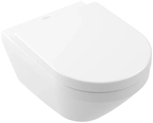 Villeroy & Boch Architectura toilette suspendue PACK TwistFlush (toilette suspendue + siège avec softclose) 370 x 530 mm - sans rebord - blanc - fixation cachée