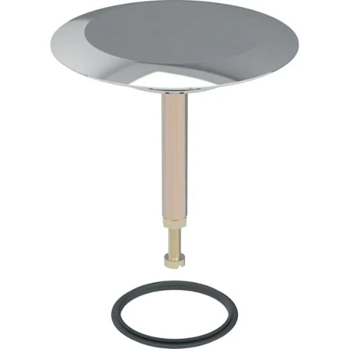 Geberit couvercle pour vidage baignoire avec bouton poussoir: chromé brillant